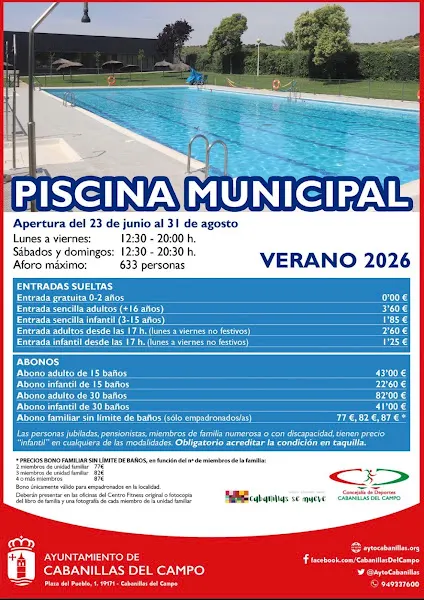 Piscina Pública Municipal de Cabanillas del Campo.